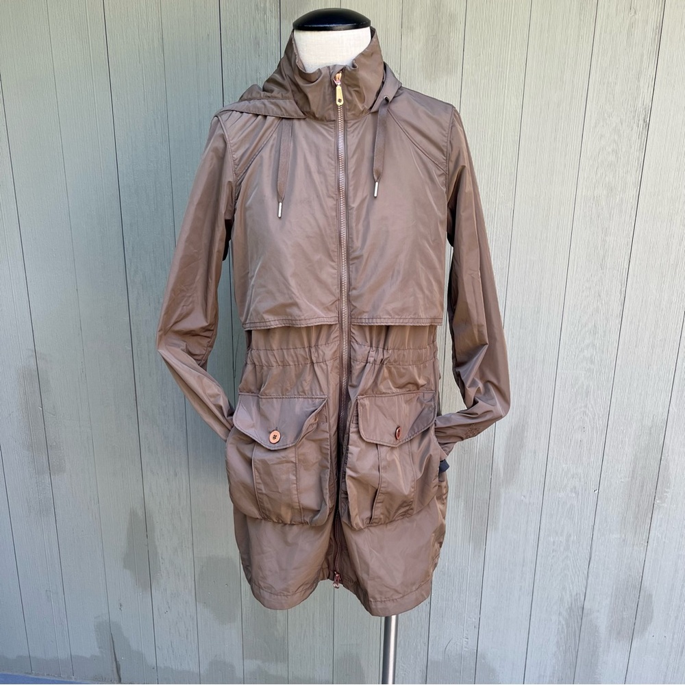 Mountain Hardwear Zenell Trench Coat Wind Jacket Women’s Size‎ S Brown Copper